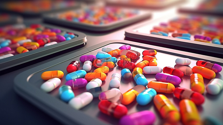 醫(yī)療片劑與栓劑的3D插圖 現代醫(yī)學可視化的重要工具